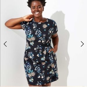 LOFT Plus size Floral Dress with Pockets NWT